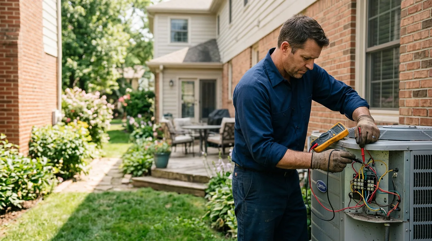 HVAC technician working near Houma, LA